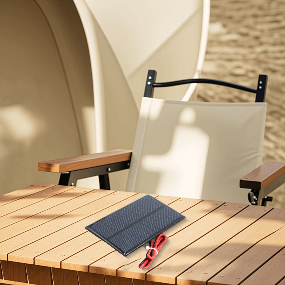 Compact Solar Panel 6V 1W with Cable for Solar Powered Outdoor Projects