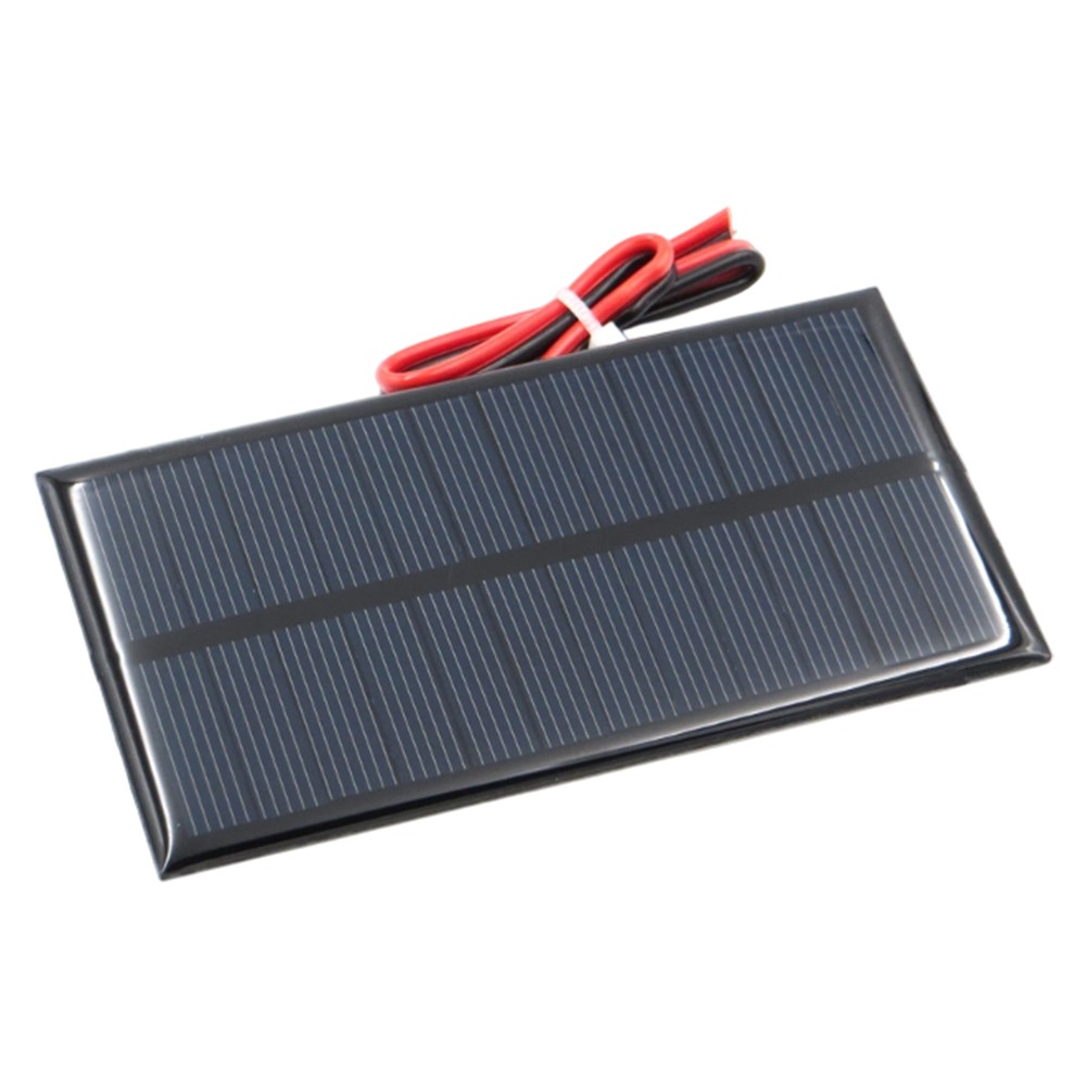 Compact Solar Panel 6V 1W with Cable for Solar Powered Outdoor Projects
