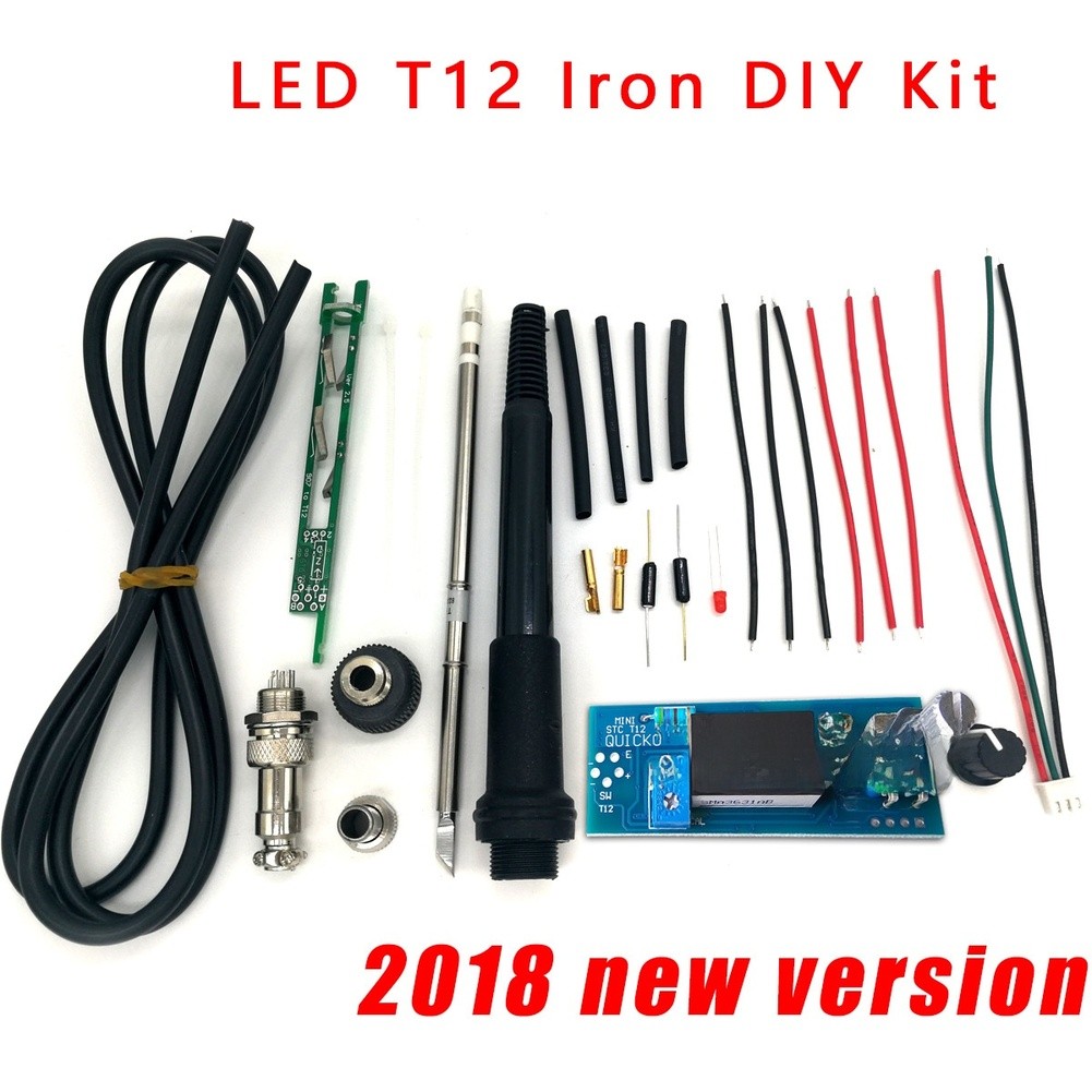 Compact STCT12 Soldering Iron Kit with Temperature Controller and Accessories