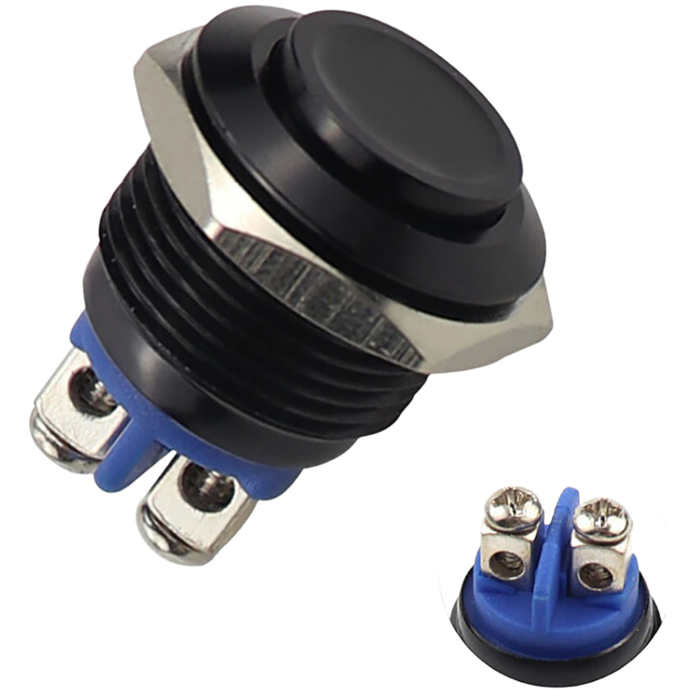 16mm Momentary Metal Push Button Switch with Self Resetting Screw Terminal