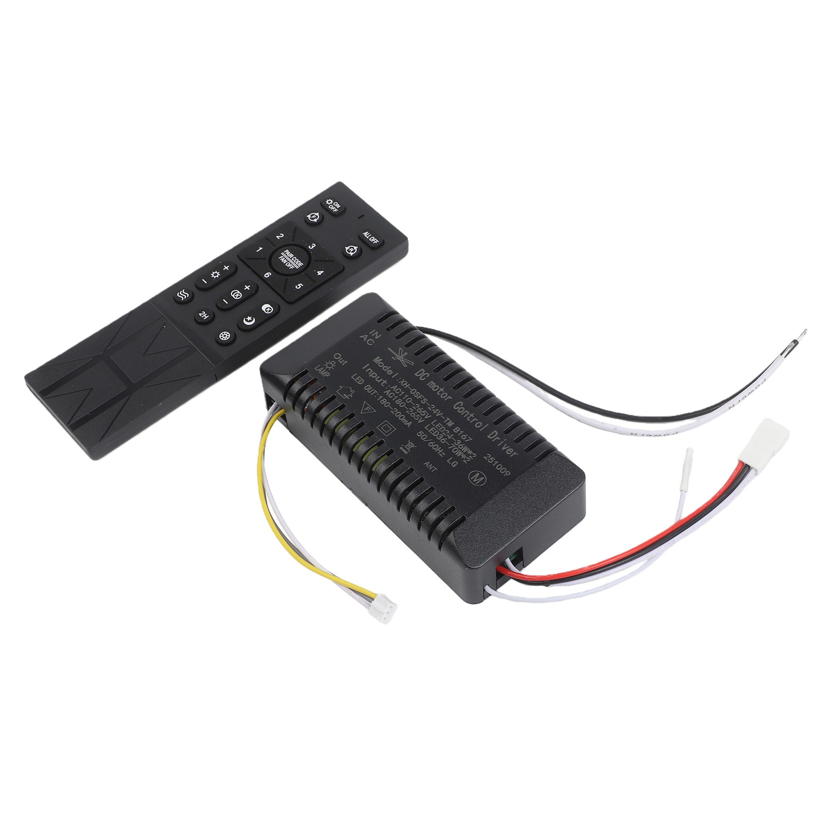 Adjustable Airflow Remote Control for Ceiling Fan Light Dimmable Control
