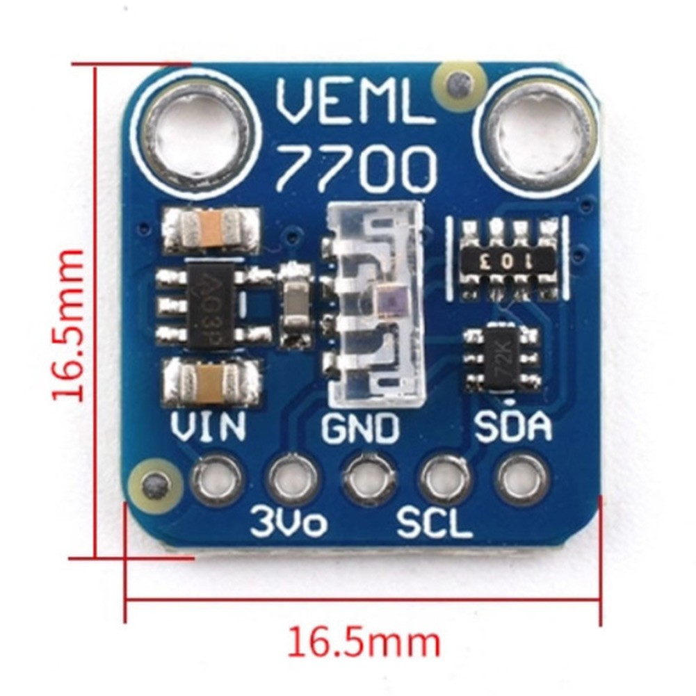 VEML7700 4pcs 16bit Ambient Light Sensors I2C Interface for Microcontroller Use