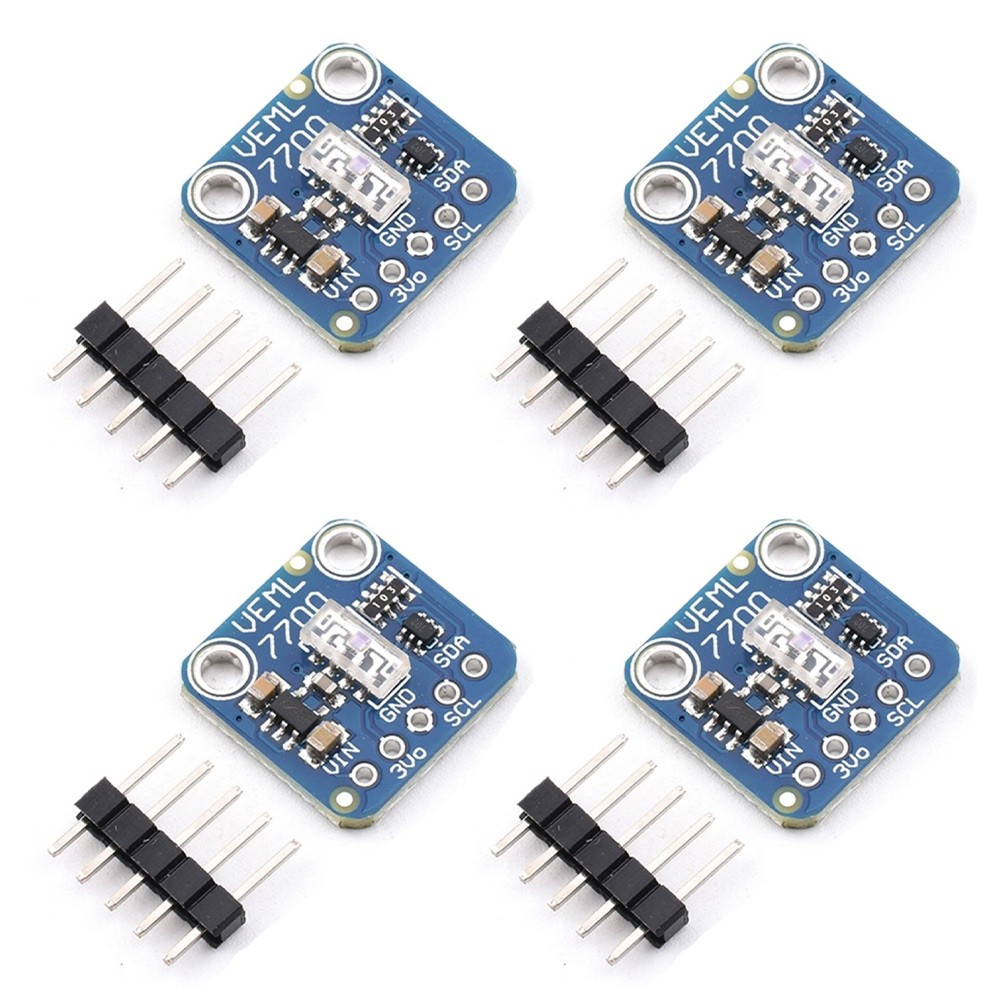 VEML7700 4pcs 16bit Ambient Light Sensors I2C Interface for Microcontroller Use