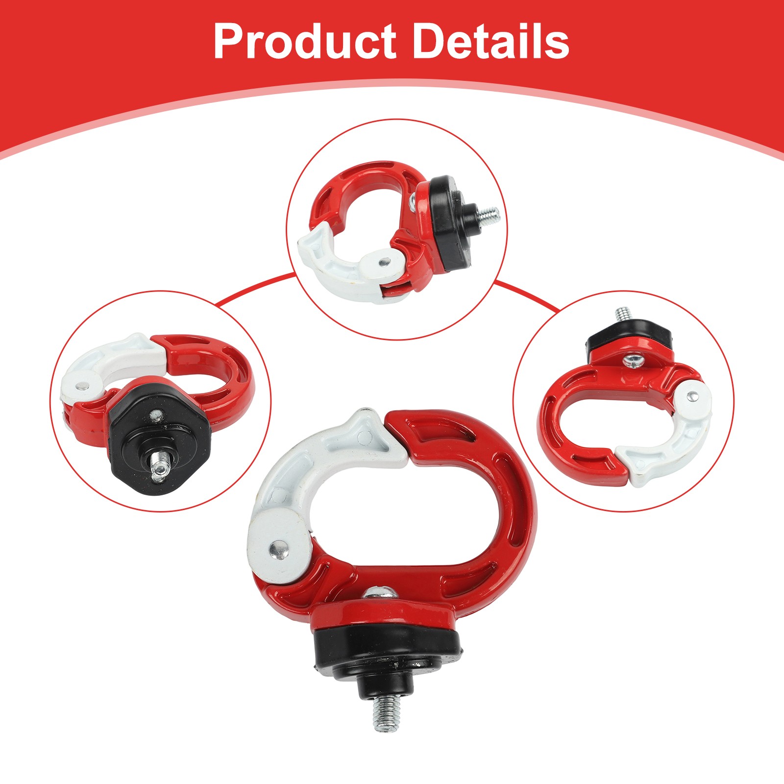 Motorcycle Luggage Solutions Stylish Aluminum Helmet Double Hook Holder
