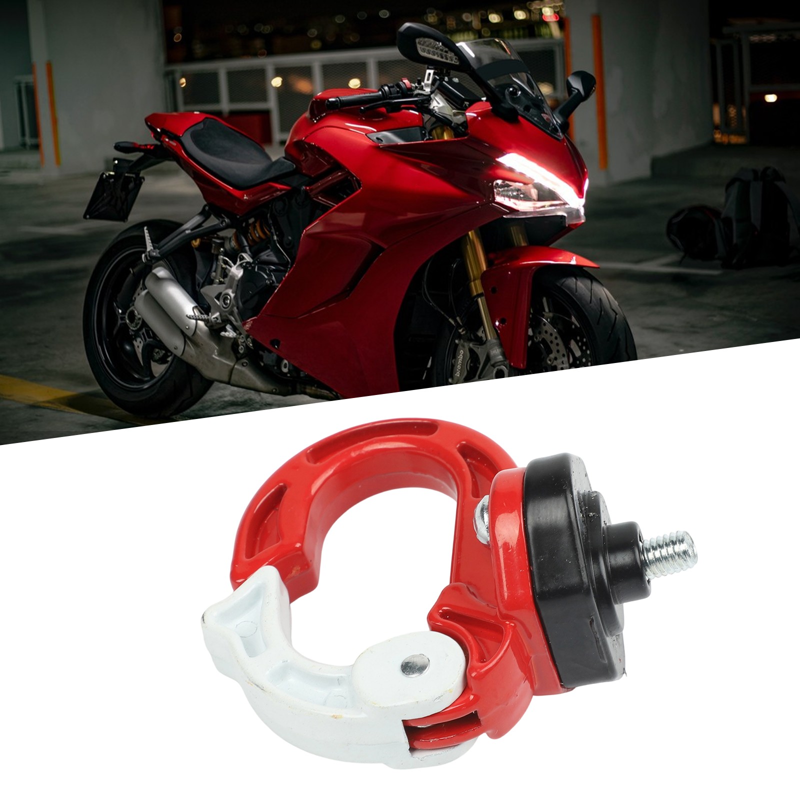 Motorcycle Luggage Solutions Stylish Aluminum Helmet Double Hook Holder