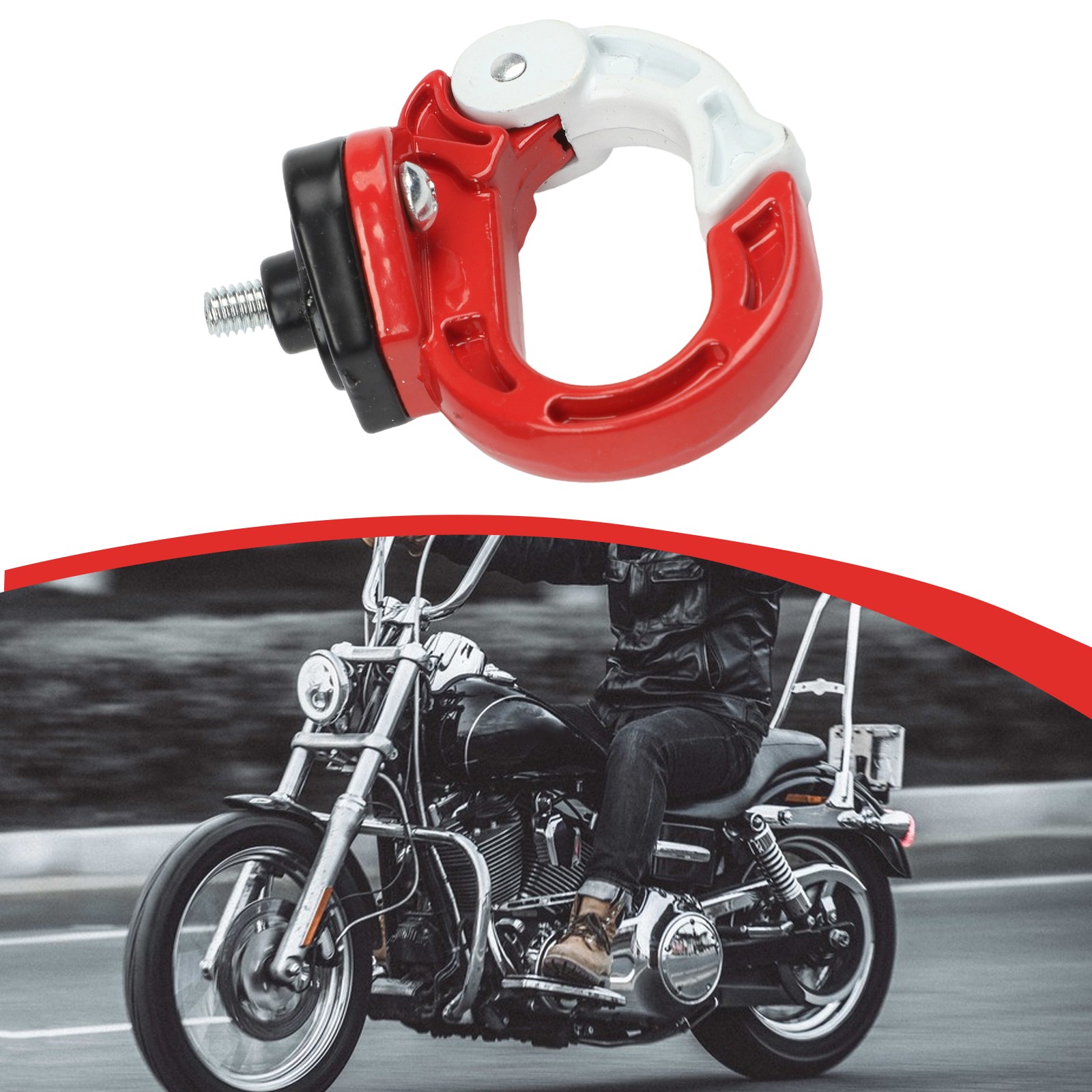 Motorcycle Luggage Solutions Stylish Aluminum Helmet Double Hook Holder