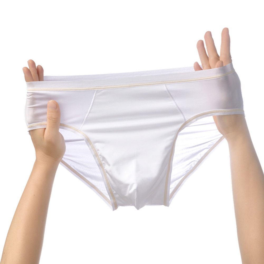 Ice Silk Briefs 80% Nylon+20% Spandex Nylon Spandex Blend Breathable Ice Silk
