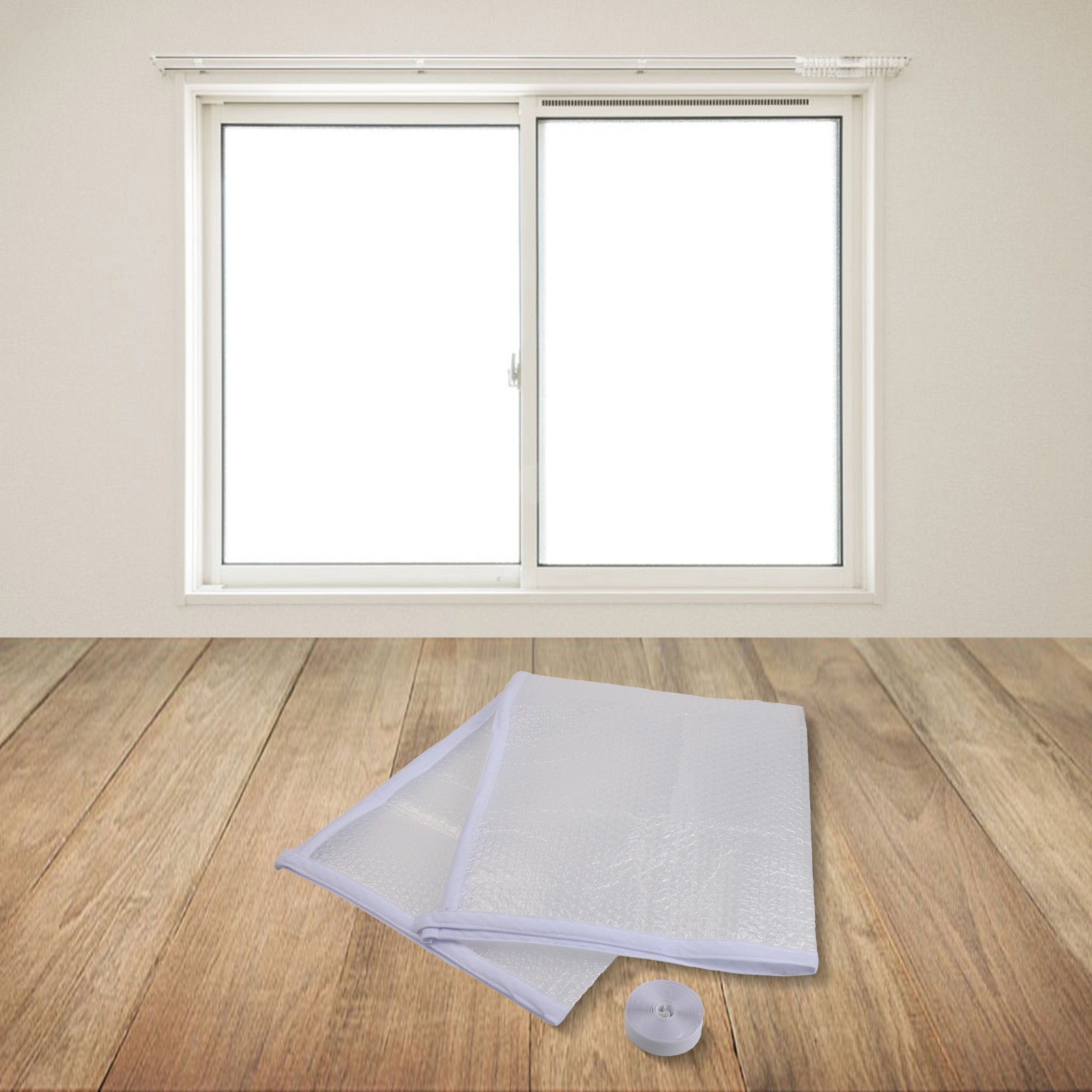 Window Insulation Film 4mm Thick PVC Bubble Wrap Thermal For Protection