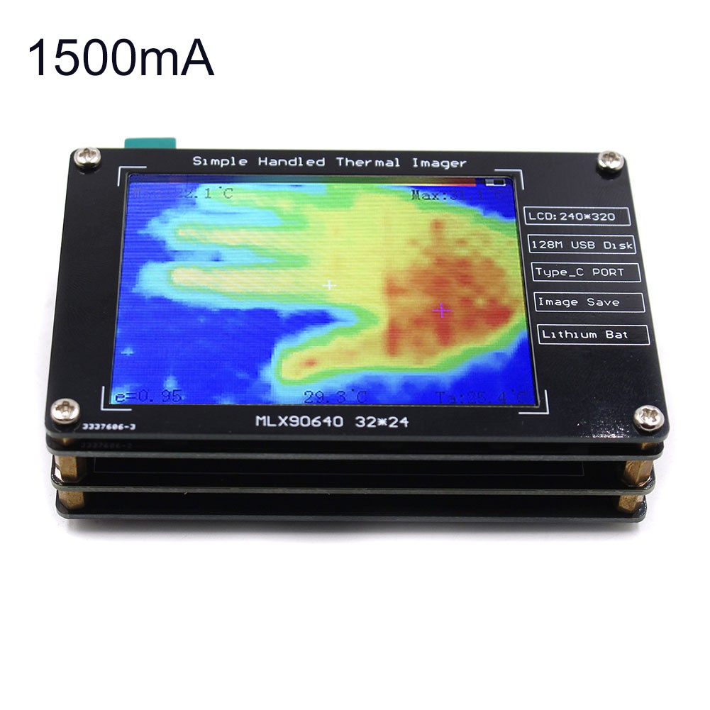 MLX90640 Infrared Thermal Imager with 28 Inch TFT Screen and 8Hz Refresh Rate
