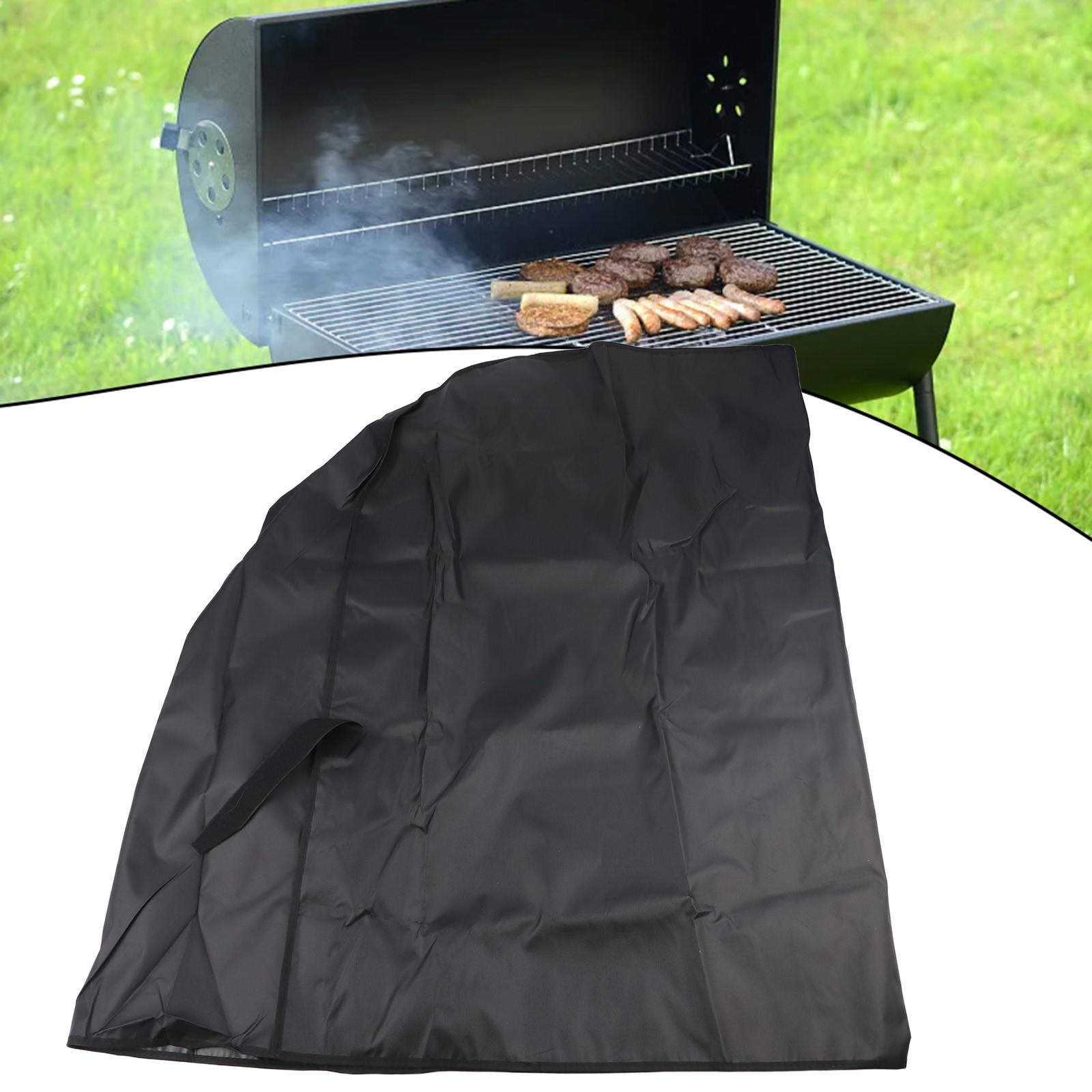 Grill Cover For Outdoor Use Adjustable Straps Dust-proof Design Easy To Clean