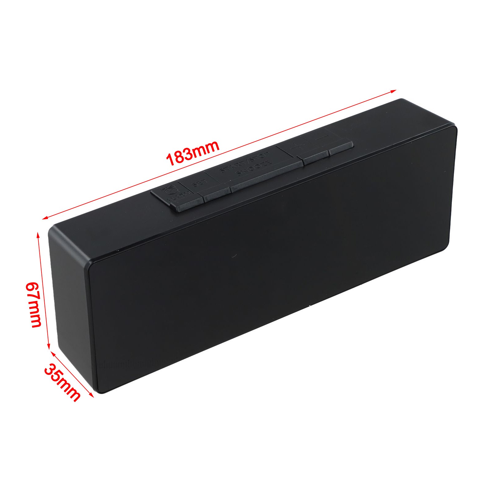 Wall Mounted Digital Clock with LED Display Alarm Week Day and Temperature