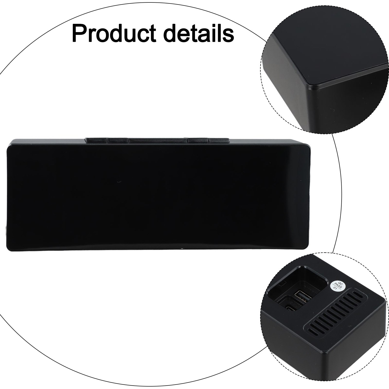 Wall Mounted Digital Clock with LED Display Alarm Week Day and Temperature