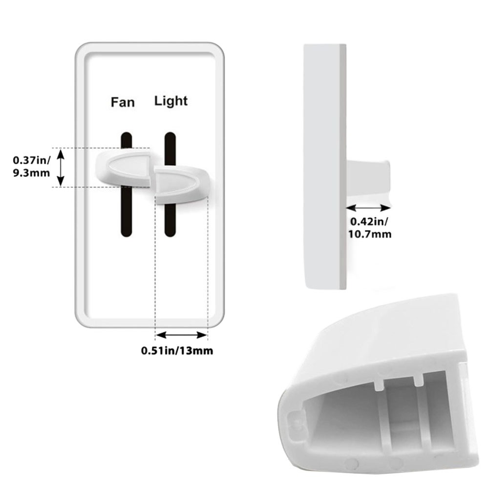Dimmer Switch Replacement Knob Set 4 for Fan and Light Control Smooth Use