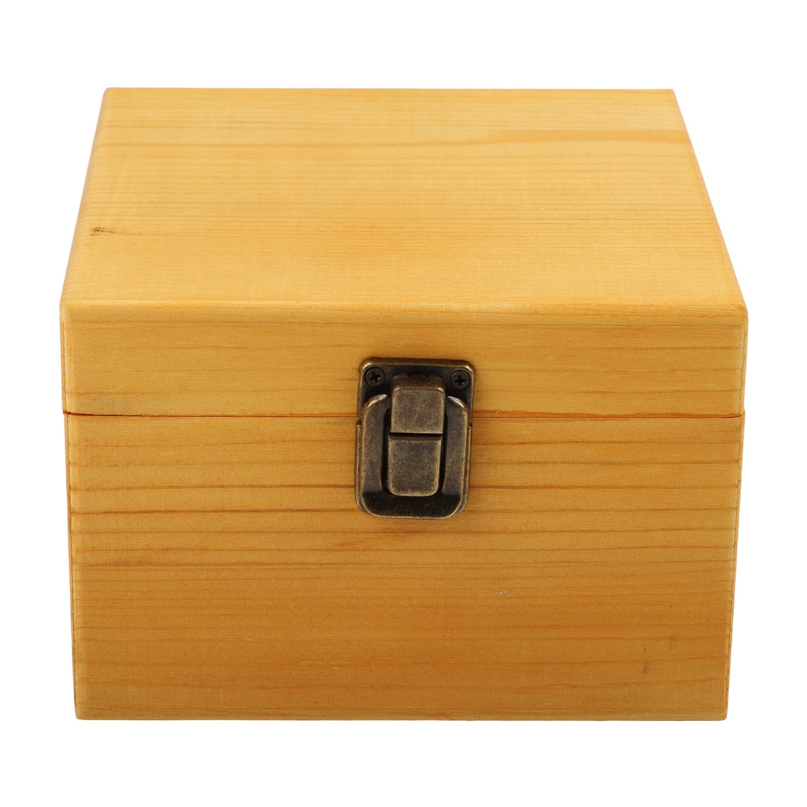 Wooden Storage Box Pine Rectangular Flip Solid Wood Box Handmade Craft-Case