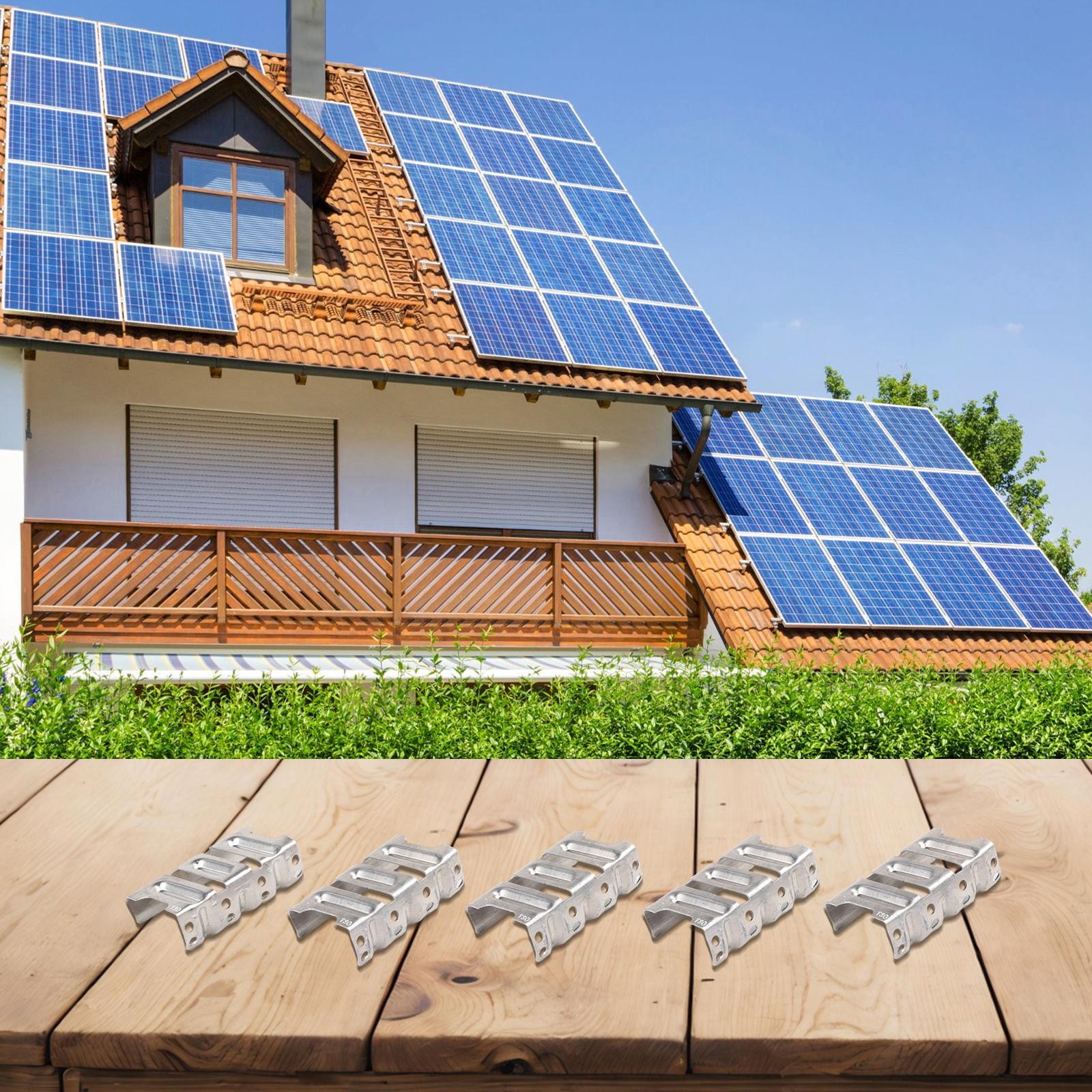 Robust Aluminum Water Guide Clip Promoting Uninterrupted Flow in PV Systems