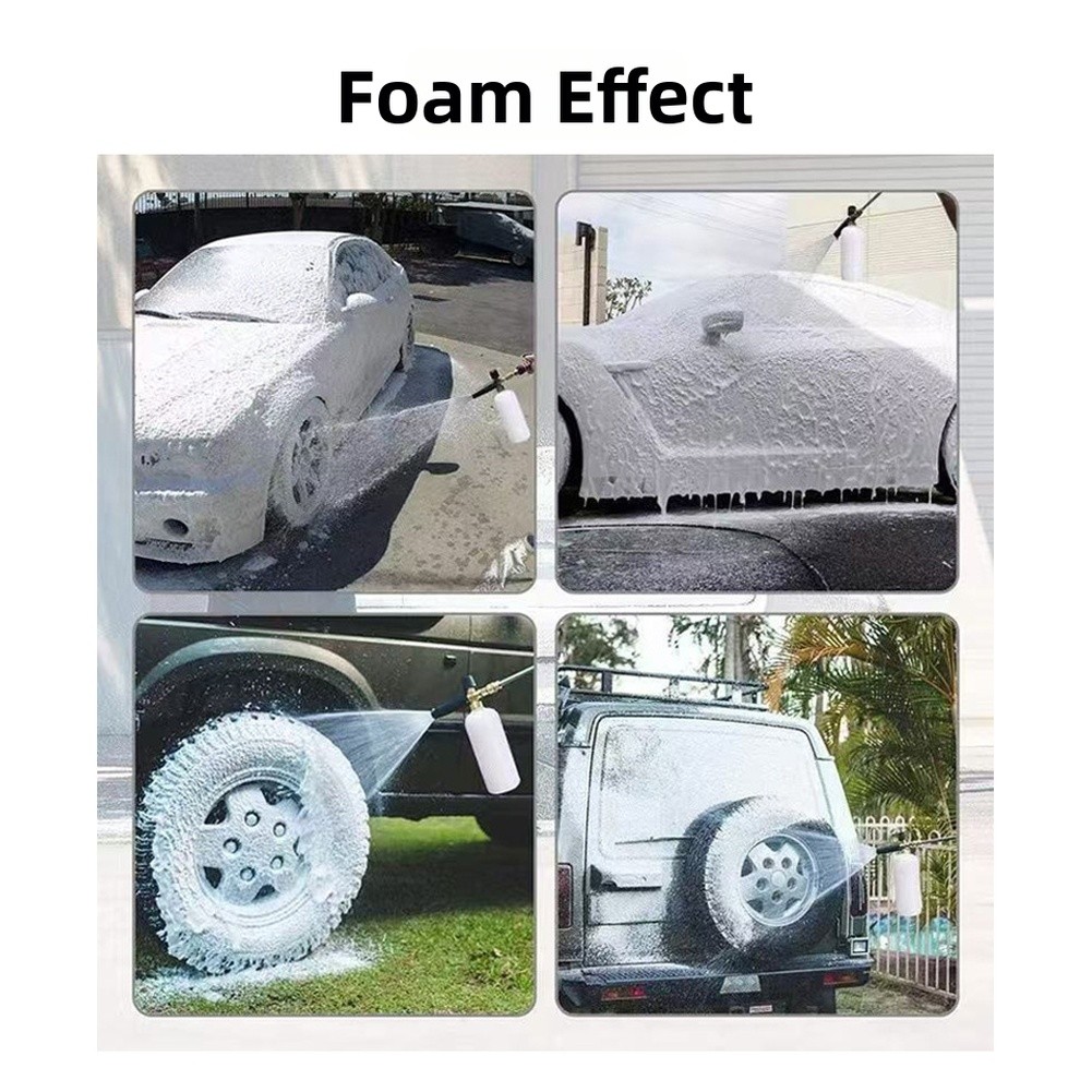 Portable Foam Spray Bottle with 1L Measuring Cup for Car Pressure Washers