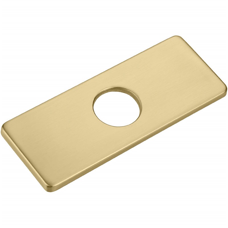 Basin Faucet Cover 304 Stainless Steel Square Plate Fits 3 Hole or Single