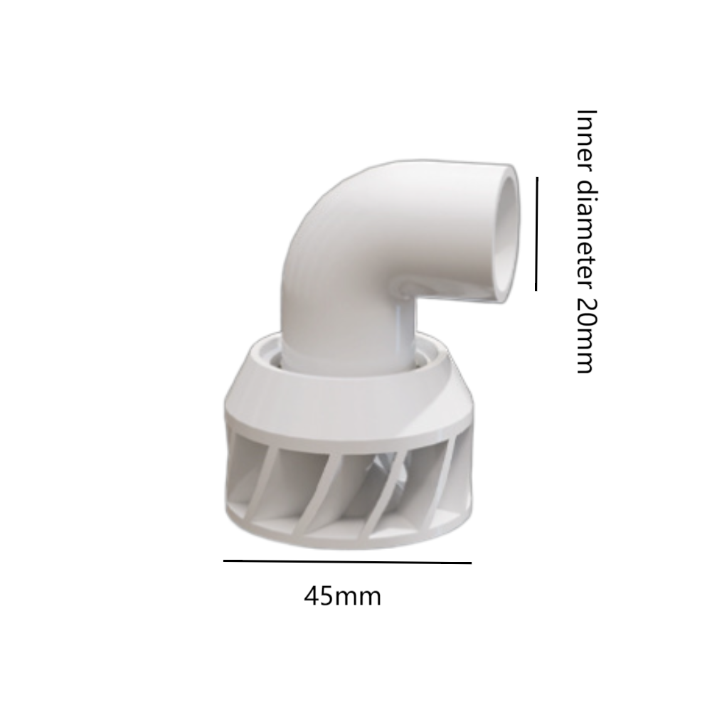 Rotary Plastic Aquarium Spout for For water Outlets with Anti Clogging Feature