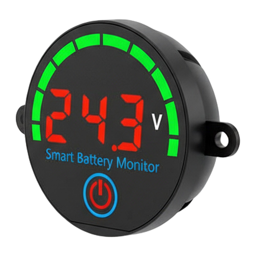 7-55V DC Digital Battery Power Indicator with Timed or Always On Backlight