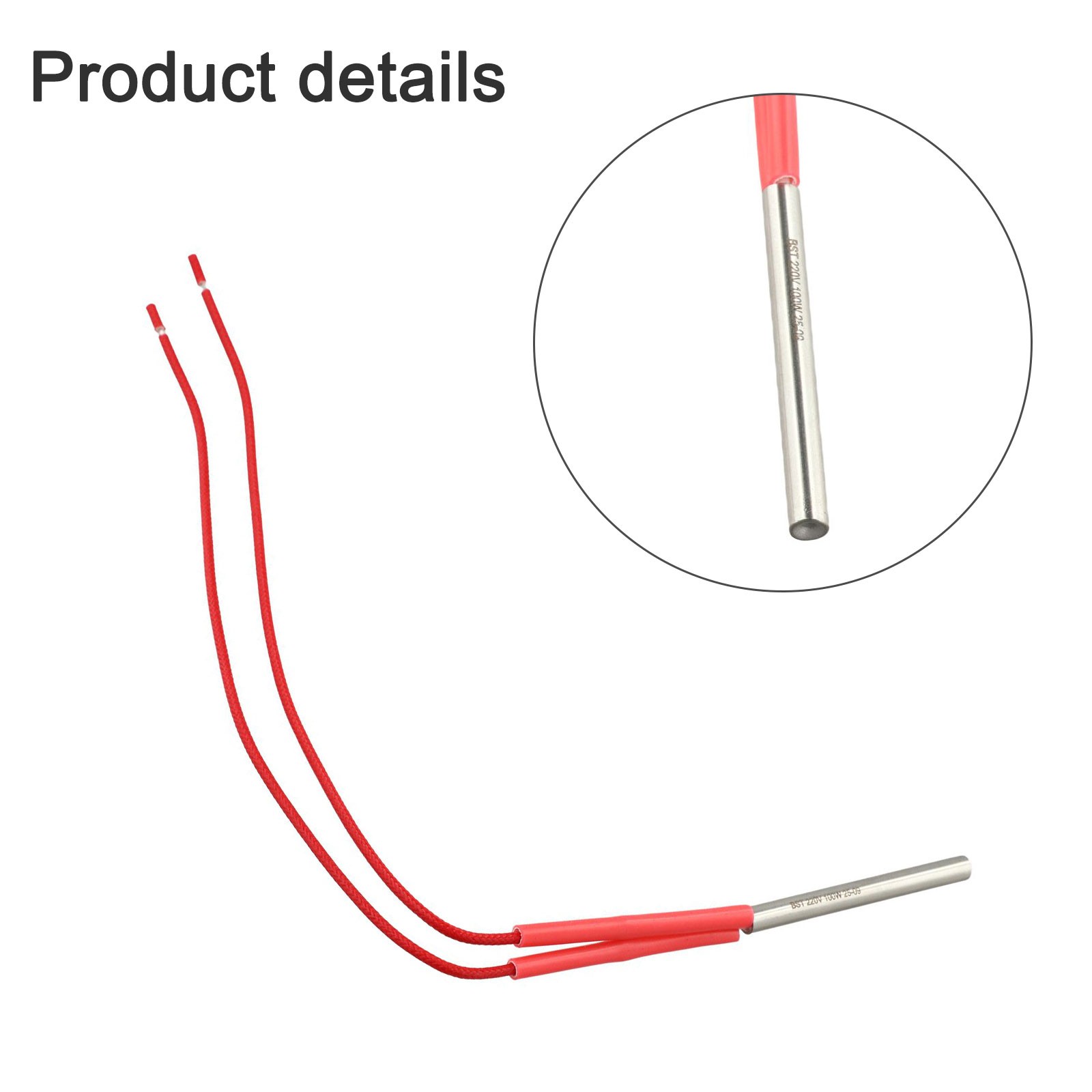 Reliable Heat Rod Fast Heating Stainless Steel Construction Replaceable