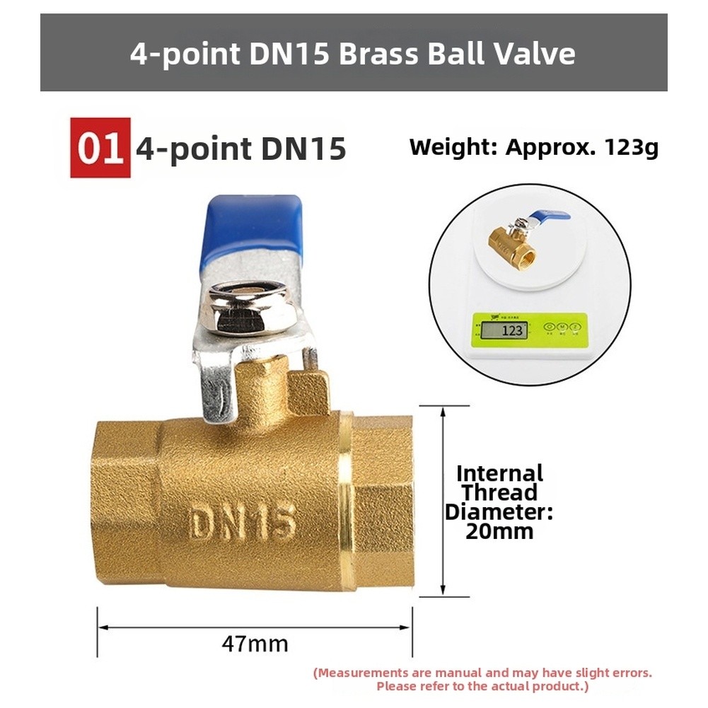Heavy Duty Brass Ball Valve with Threaded Design for Water Air Control Systems