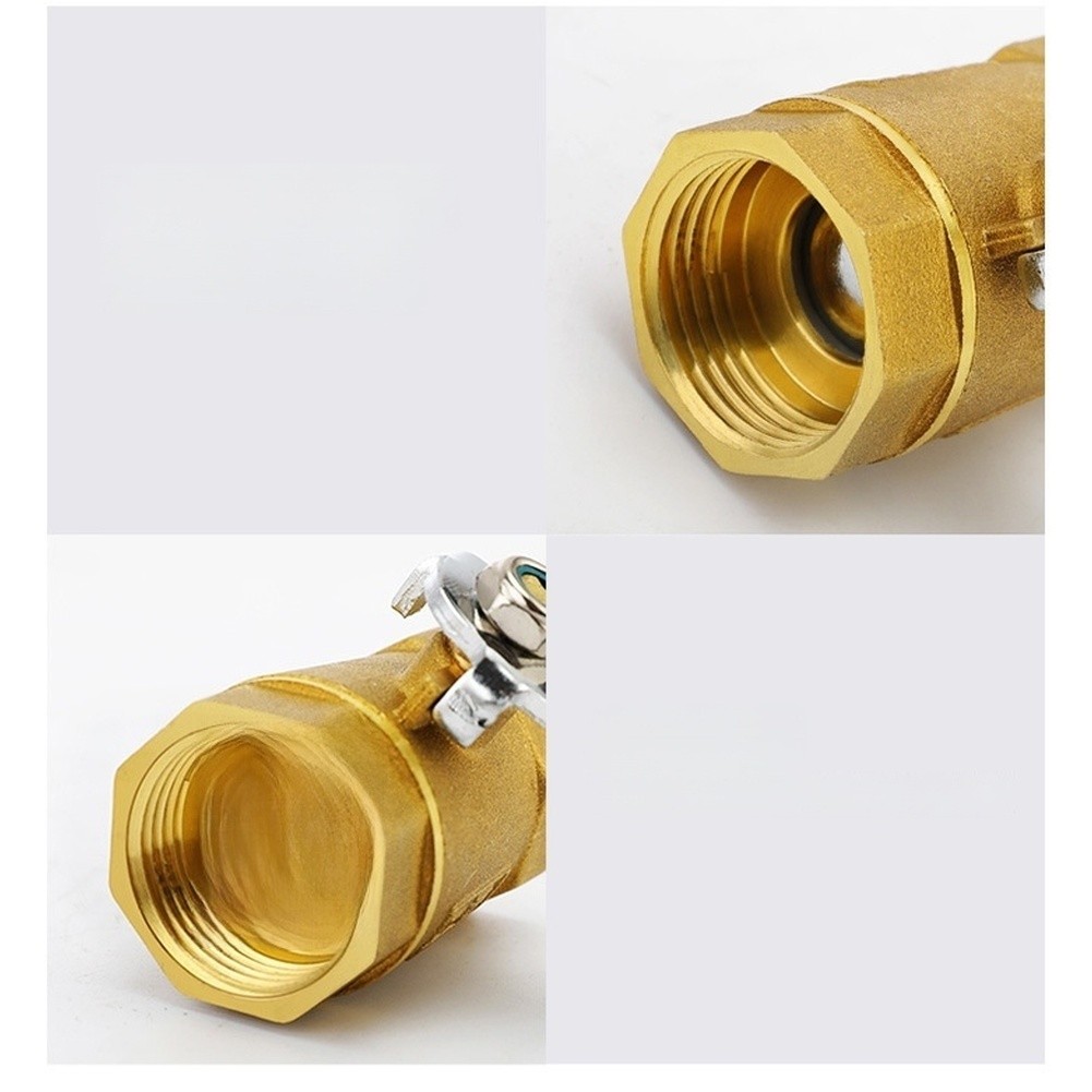 Heavy Duty Brass Ball Valve with Threaded Design for Water Air Control Systems
