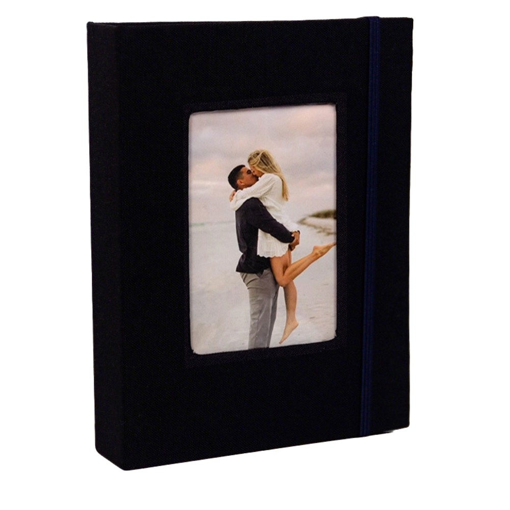 Photo Album 2×3 Inch Holds 208 Photos Linen Cover Compact Size for Memories