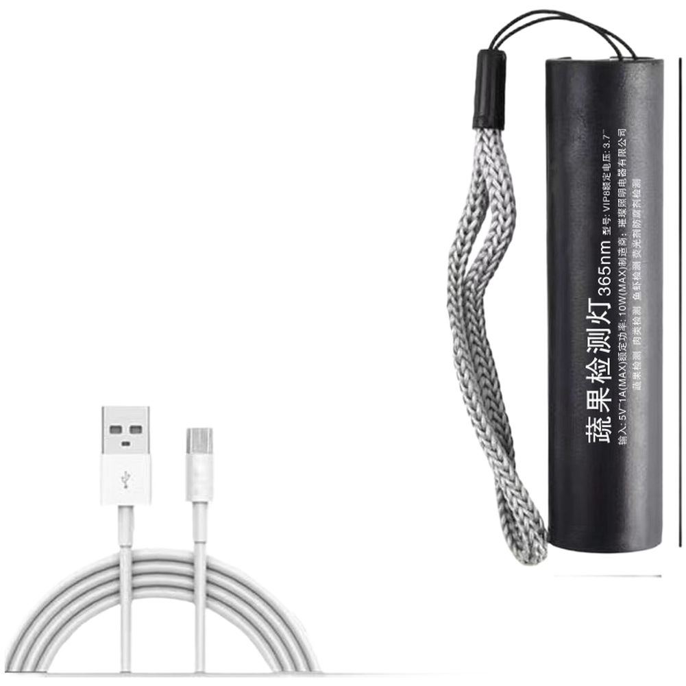 365nm UV Blacklight Flashlight Enhanced UV Filter for Reliable Inspection