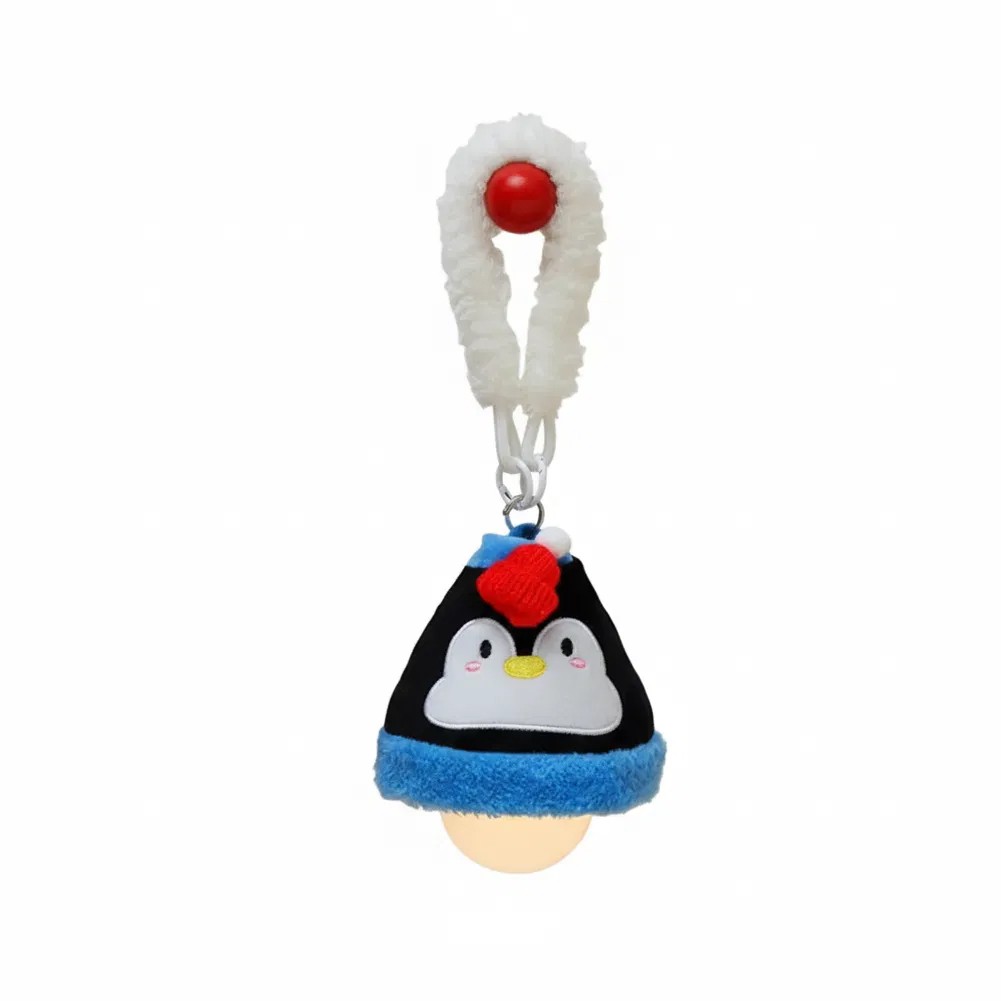 Hanging Plush Penguin Night Light for Nursery Bedroom with Adjustable Glow