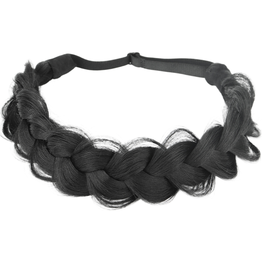 Adjustable Elastic Headband Hairpiece for For WIG For BRAIDED Bun 16 Inch