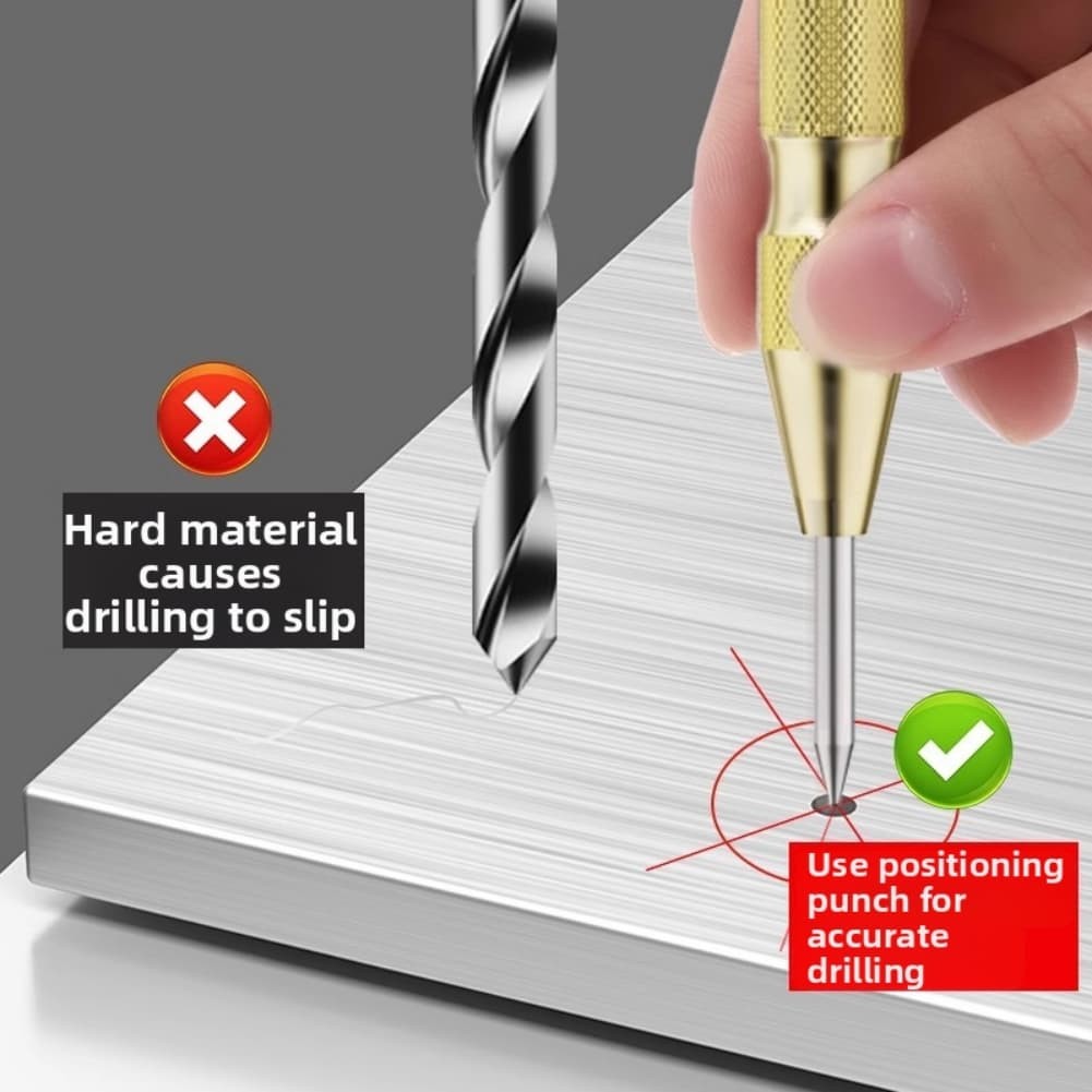 Adjustable Automatic Center Punch for Metal Wood and Plastic Marking Tasks