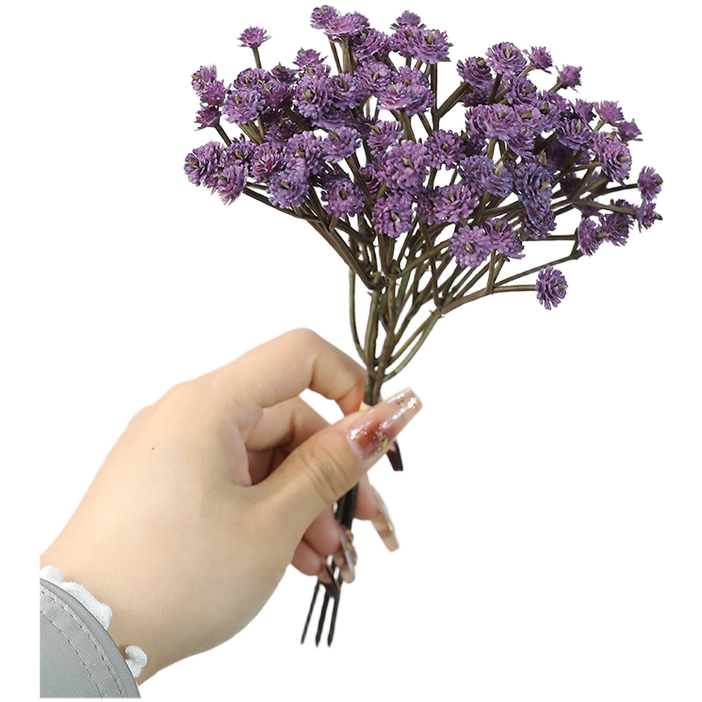 3 Stems Artificial Gypsophila Baby Breath Bouquet Lifelike Flowers for Display