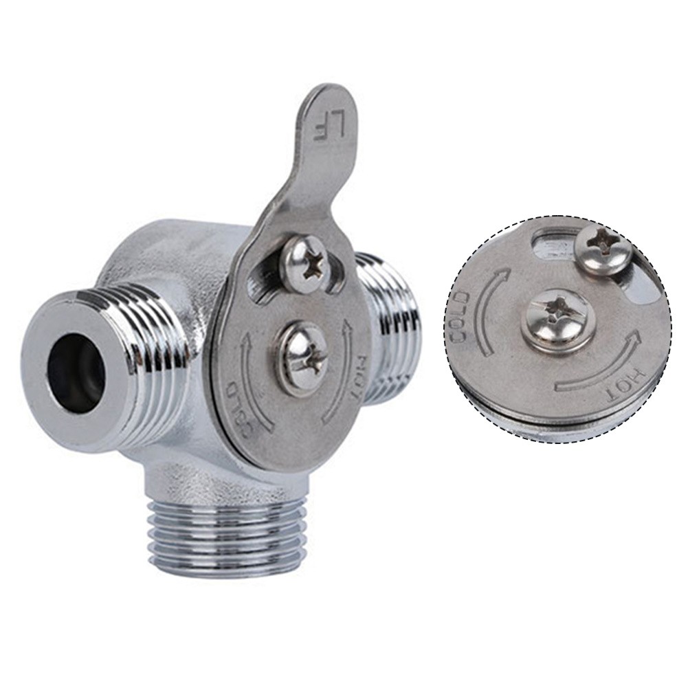 Manual Mixing Valve Hot Cold Water 38 Inch Brass Valve For Kitchen And Bathroom - Produktbild 9