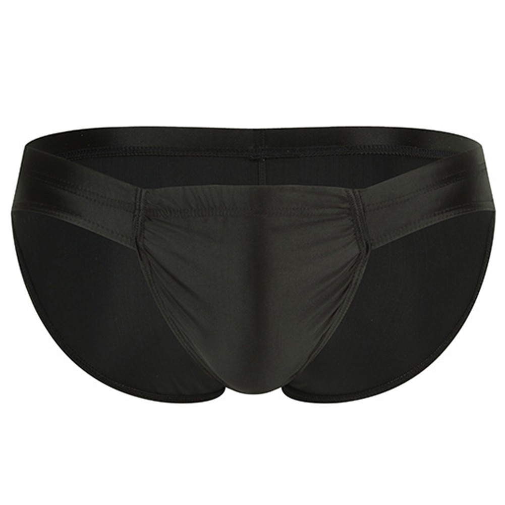 Men Oil Shiny Glossy Briefs Low Waist Underwear Panties 80Nylon 20Spandex