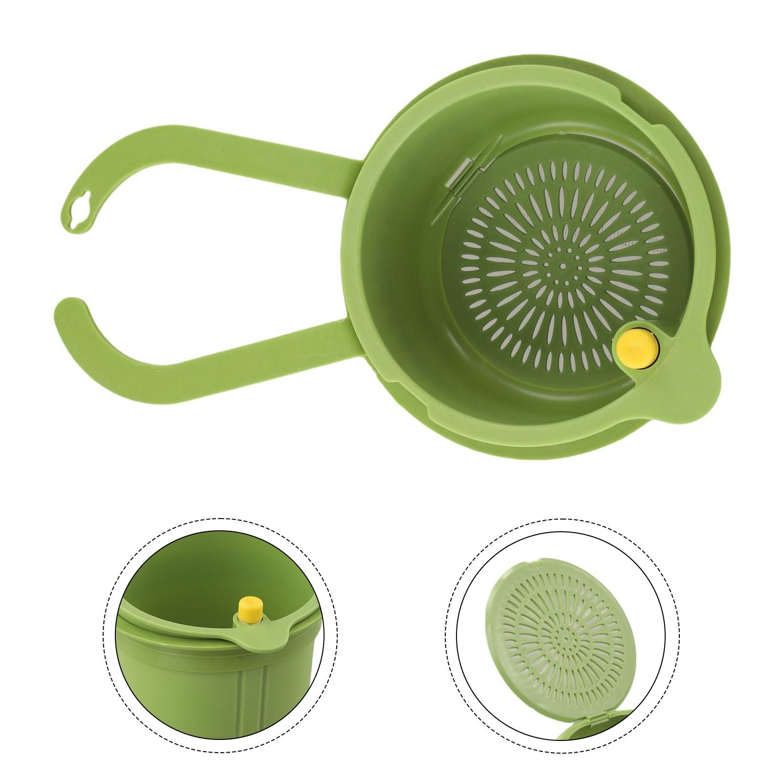 Detachable Kitchen Sink Strainer with Openable Cover for Easy Cleaning