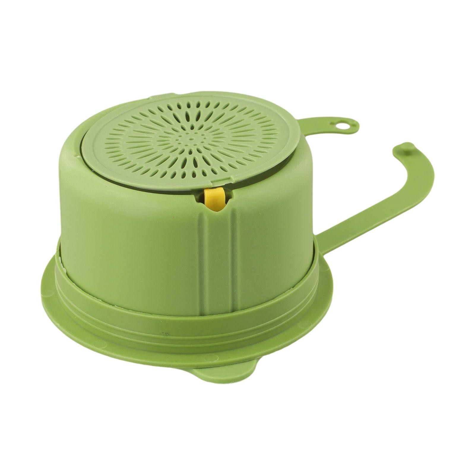 Detachable Kitchen Sink Strainer with Openable Cover for Easy Cleaning