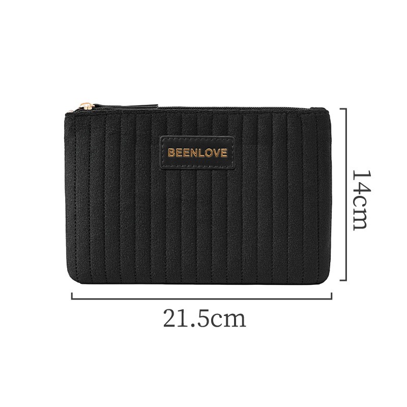 Large Capacity Portable Velvet Cosmetic Organizer Bag for Travel and Home Use