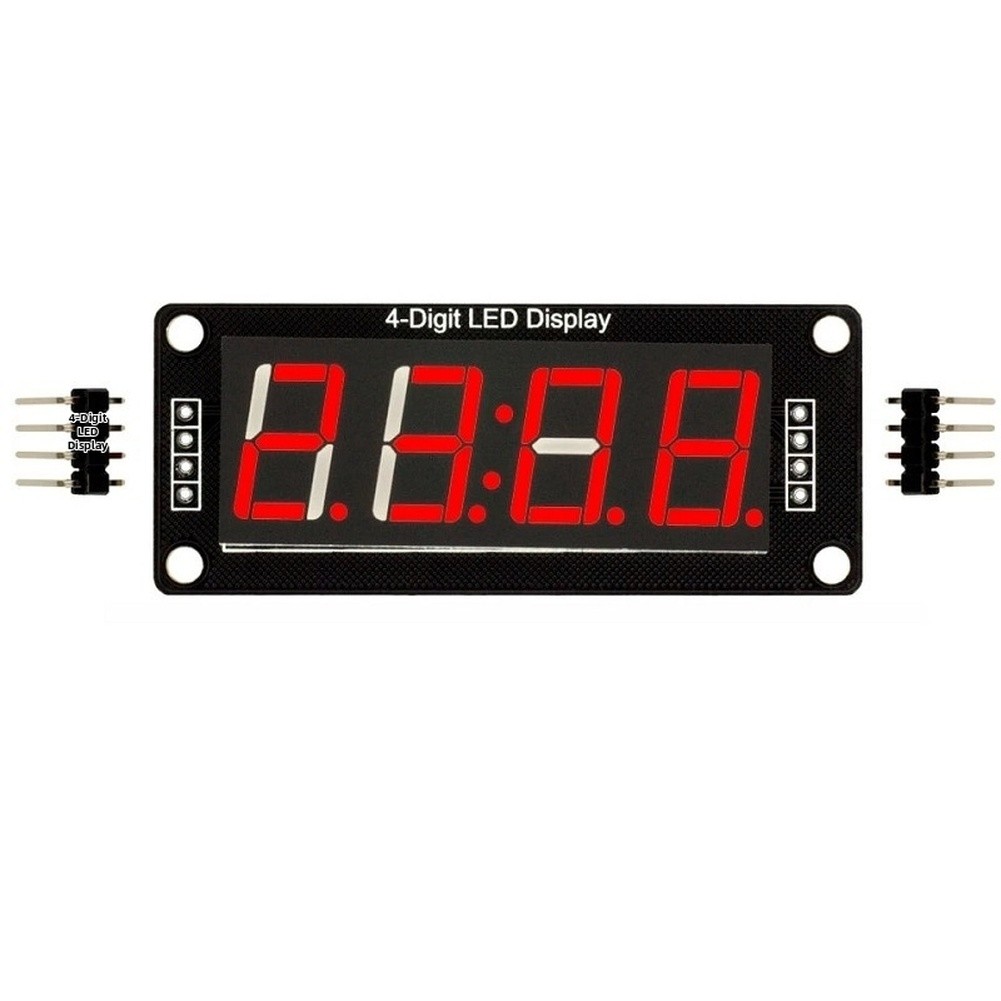 For TM1637 4 Digit 7 Segment LED Display Clock for Electronics 5V