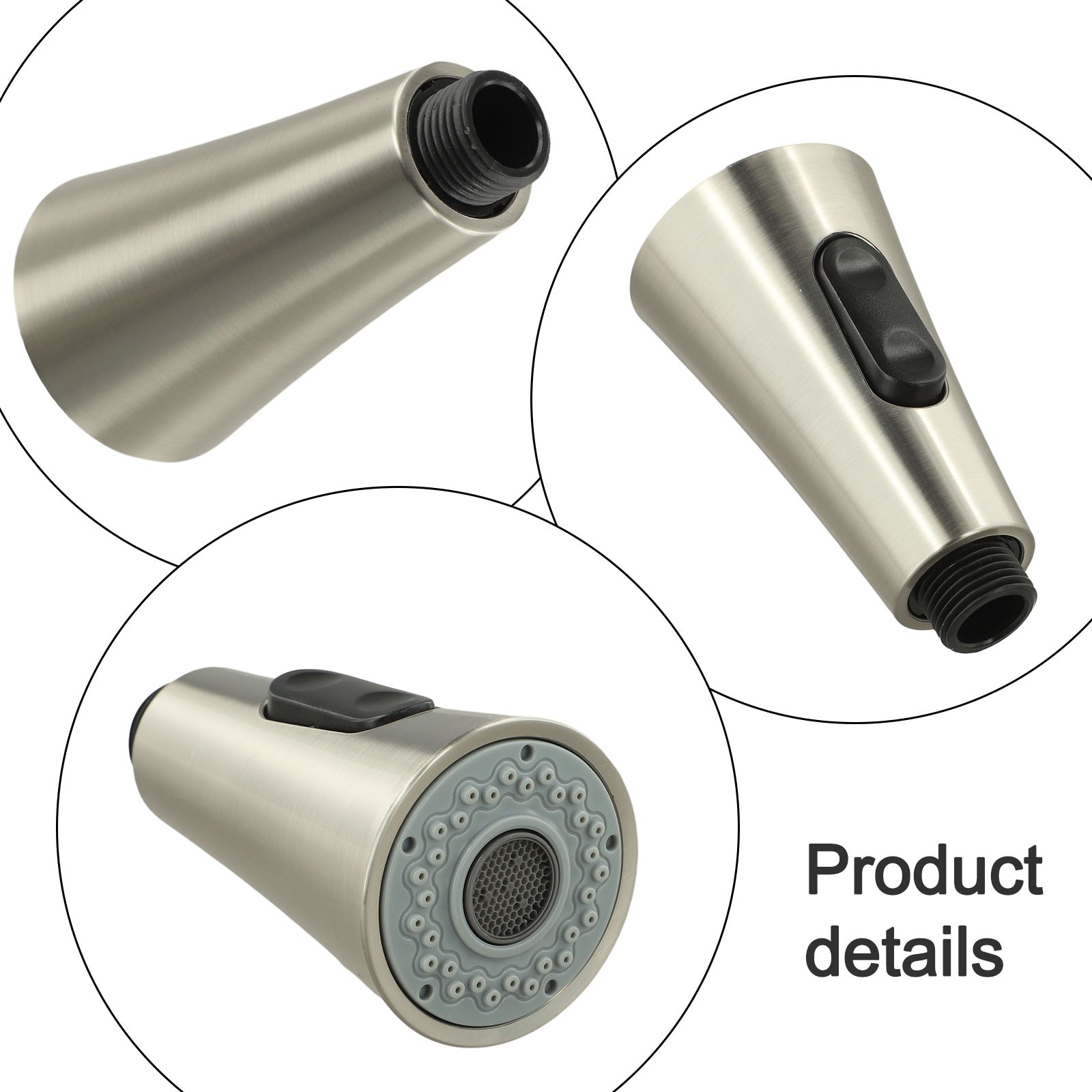 Modern Sink Faucet Sprayer Pull Out Spray Head Replacement Kitchen Tap Head