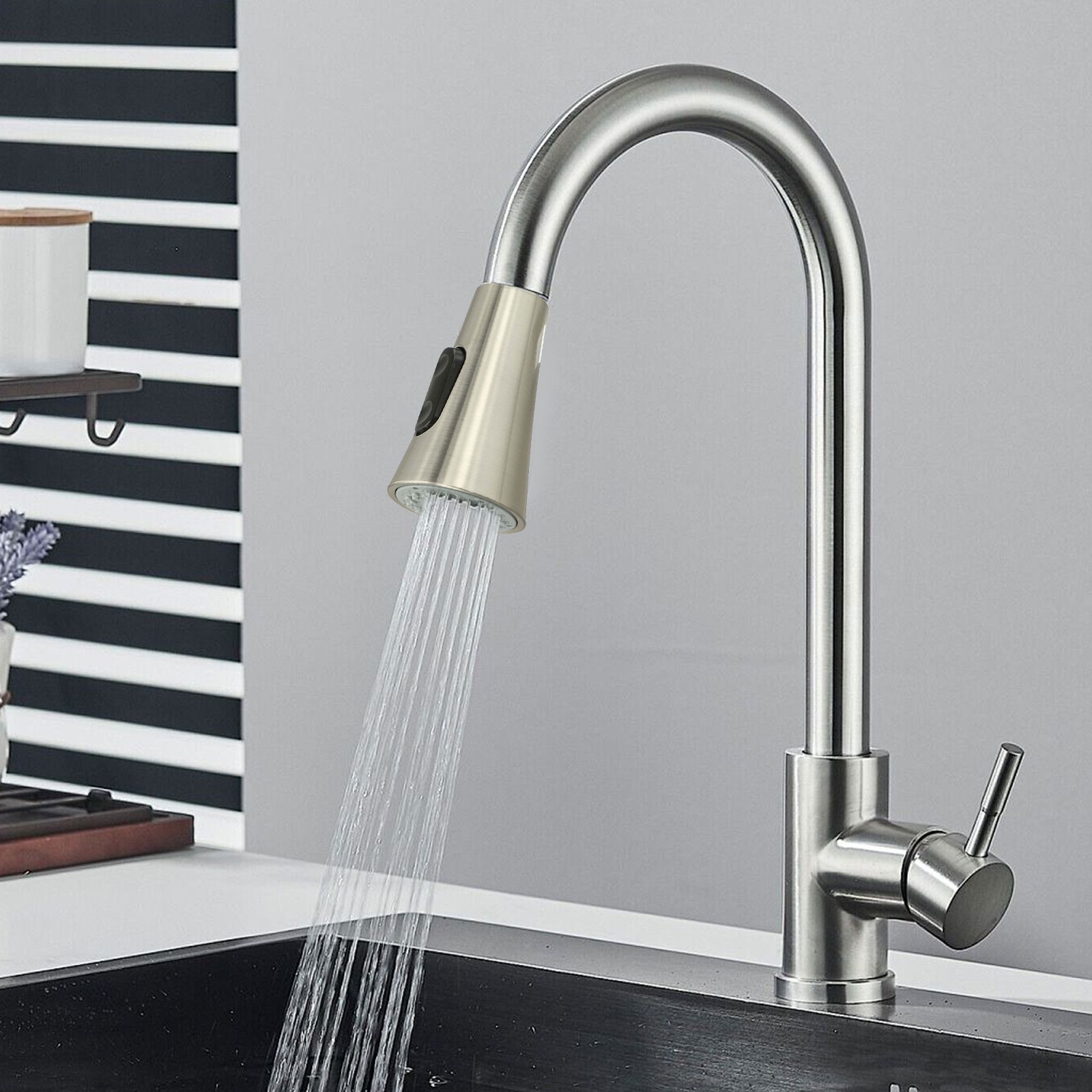 Modern Sink Faucet Sprayer Pull Out Spray Head Replacement Kitchen Tap Head