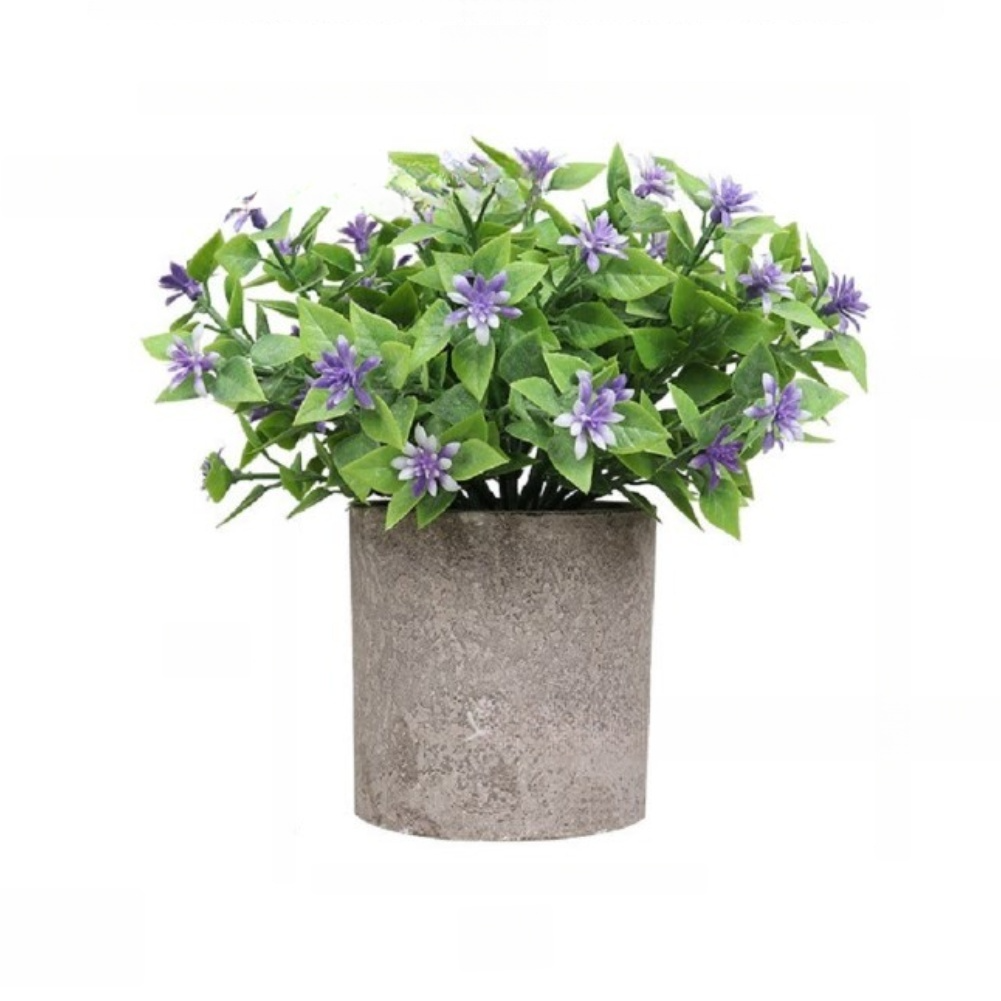 Realistic Artificial Potted Plant Decor Bonsai with Pot for Table or Shelf