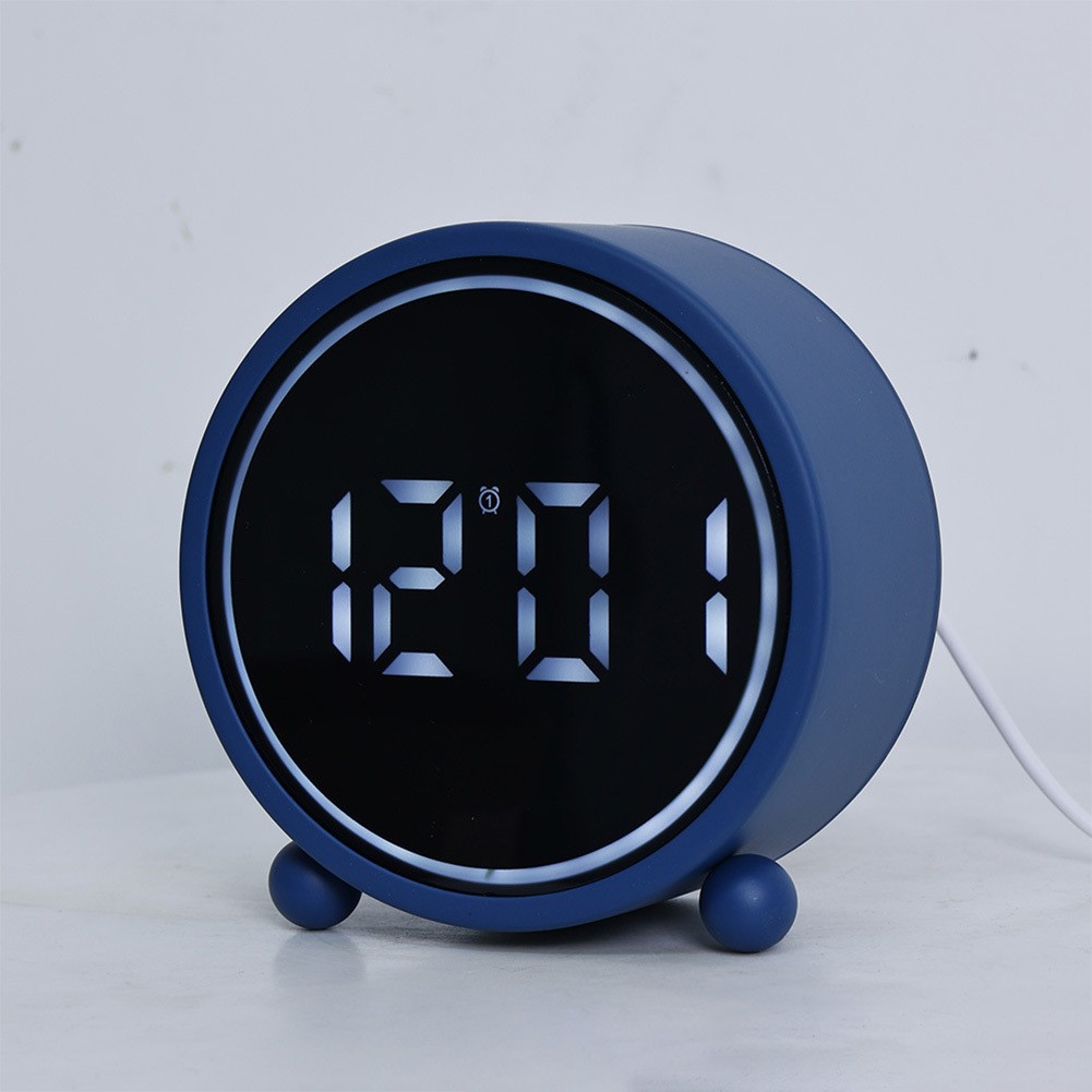 Analog Tabletop Clock Small For Desktop Alarm Clock with Silent Operation USB