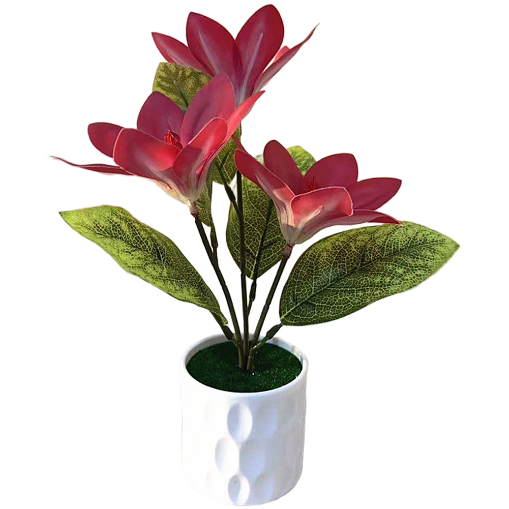 Artificial Magnolia Silk Flower For For TRIO Compact 24 21 7cm Size Table Decor