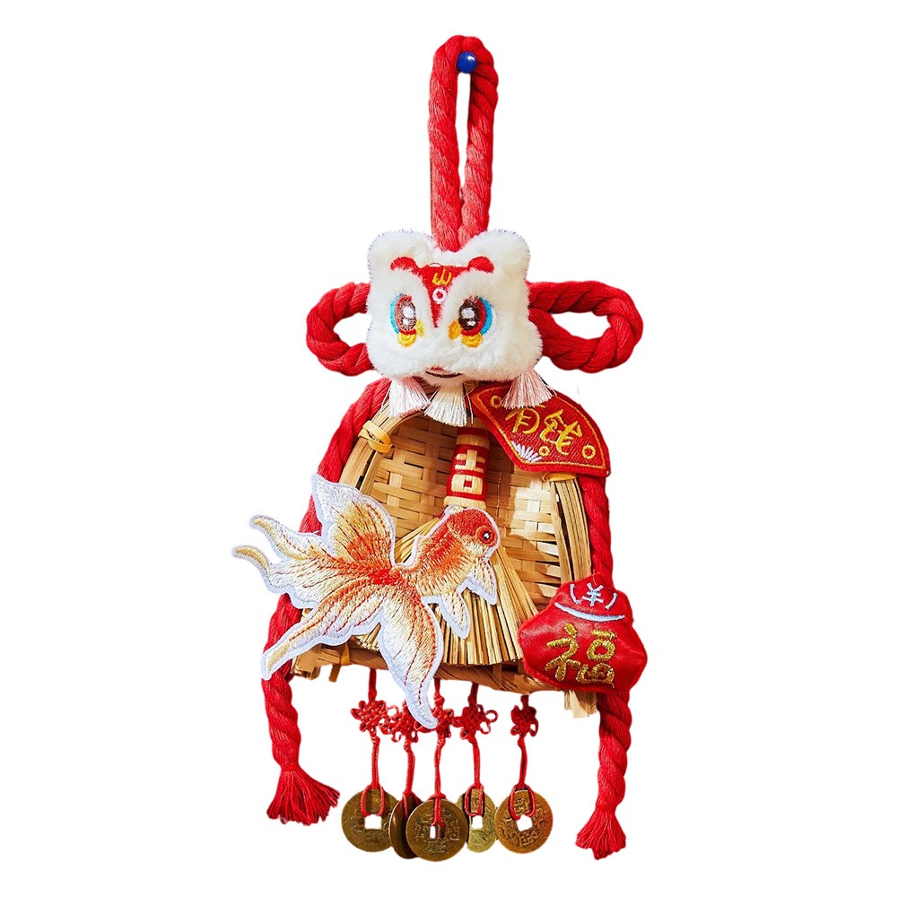 CNY Hanging Ornament New Year Celebrations Intricate Embroidery Classic Patterns