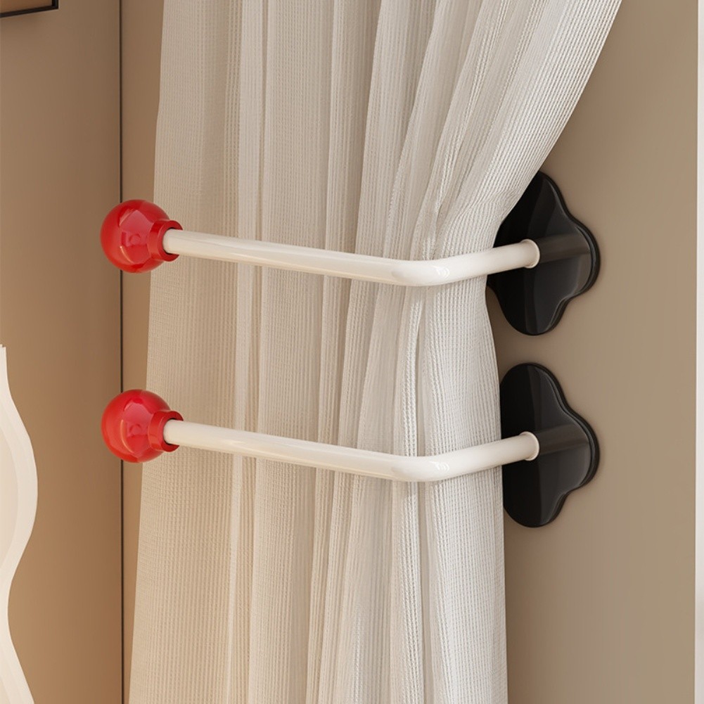 Organizer Accessory For Bathroom Use Curtain Hook Metal And Plastic Construction