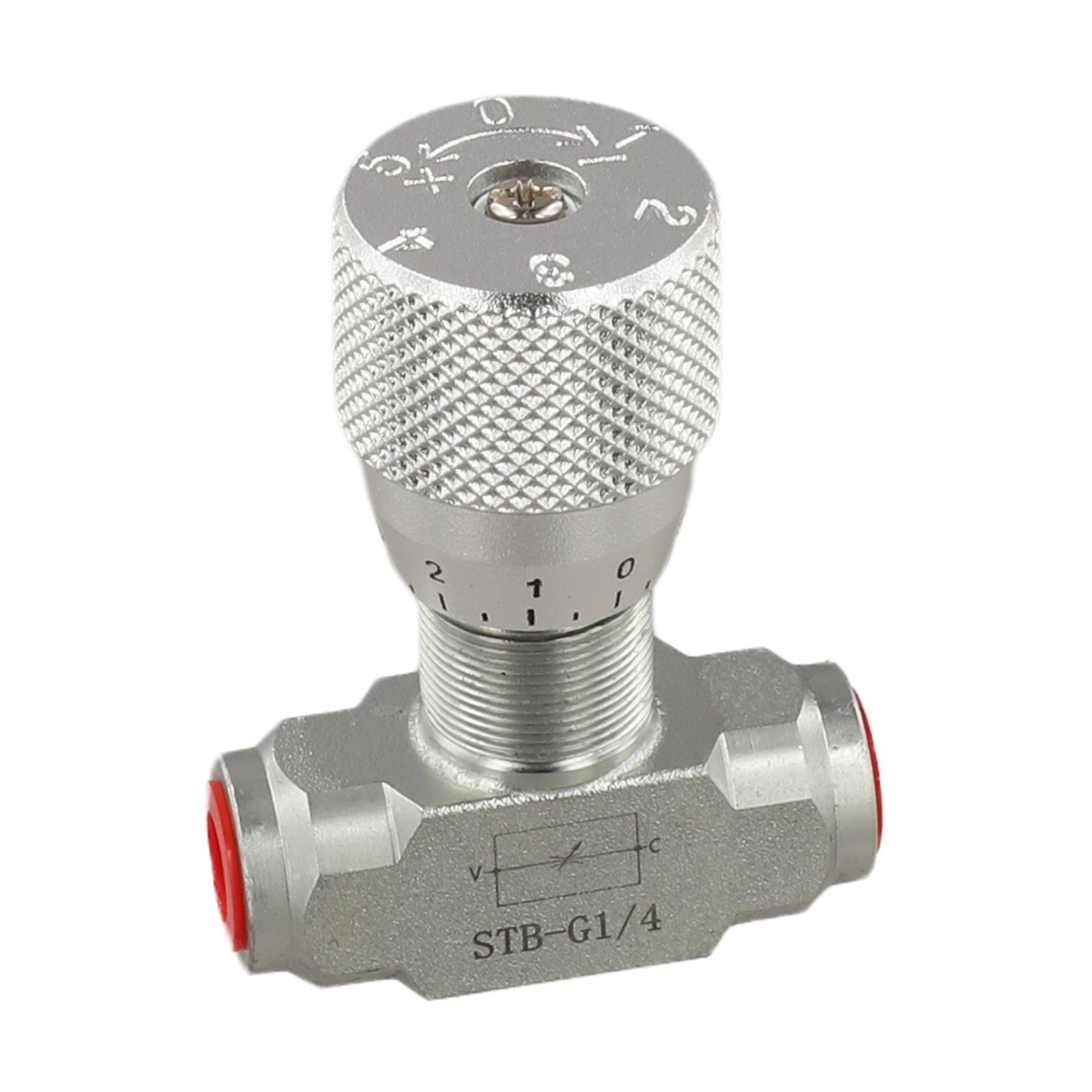Two Way Hydraulic Flow Control Valve with Calibrated Knob for Flow Adjustment