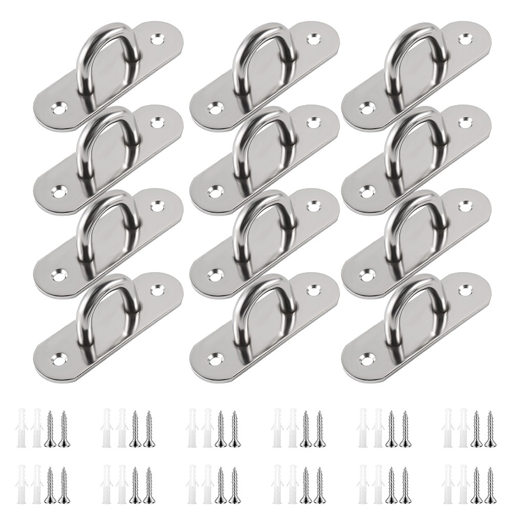 Mounting Bracket Elliptical Hook Indoor Outdoor Use Compact Low-profile