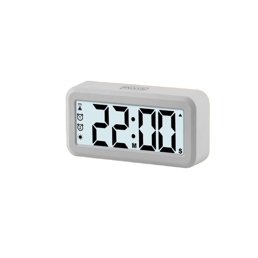 Large LCD Alarm Clock Battery Operated AAA Dual Alarms Countdown Timer