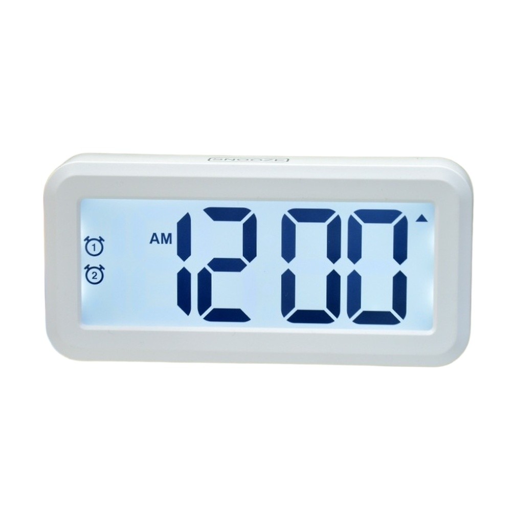 Large LCD Alarm Clock Battery Operated AAA Dual Alarms Countdown Timer
