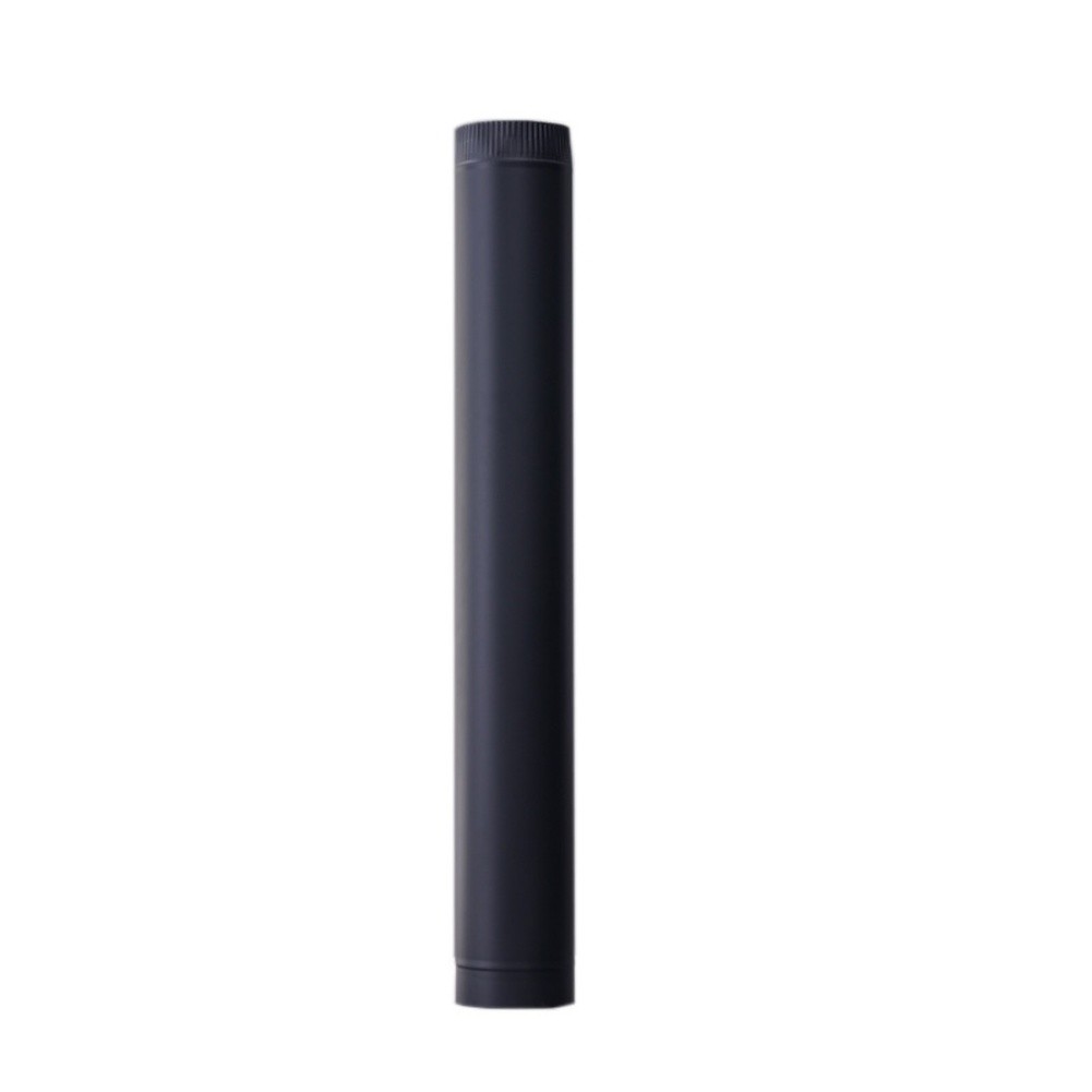 0.6mm Thick Black Stainless Steel Pipe 50cm for Wood Stove Chimney Setup